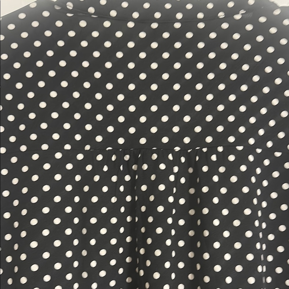 Cocomo Black and White Buttoned Mandarin Collar Blouse - Picture 7 of 8